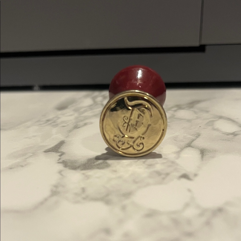 Gold Crest Wax Seal Stamp. Letter “D”